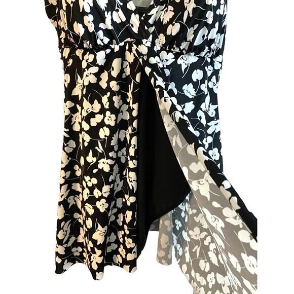 1pc Swimsuit Shape Solver Black/White Womens Plus 24W* - Picture 4 of 12